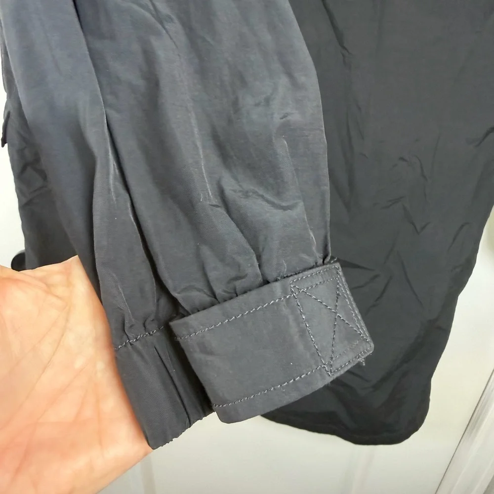 Eileen Fisher Charcoal Trench Coat